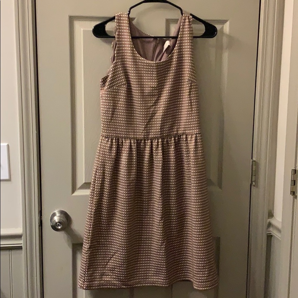 Mauve and White Loft dress
